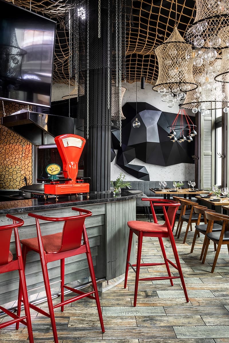 Синтез двух культур в интерьере ресторана «Черное море» – проект студии дизайна Елены Крыловой