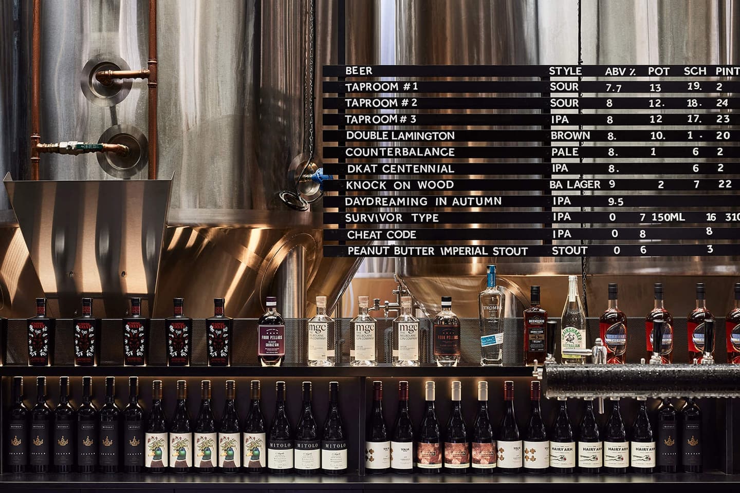 Аскетичный интерьер пивного бара в Австралии – проект студии Splinter Society