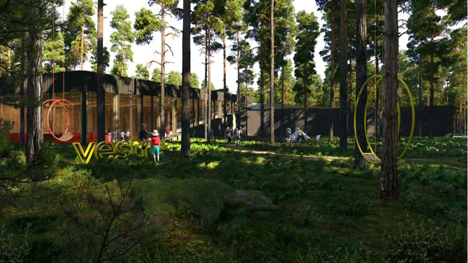 Завод The Plus по проекту Bjarke Ingels Group. Рендеры: Lucian R
