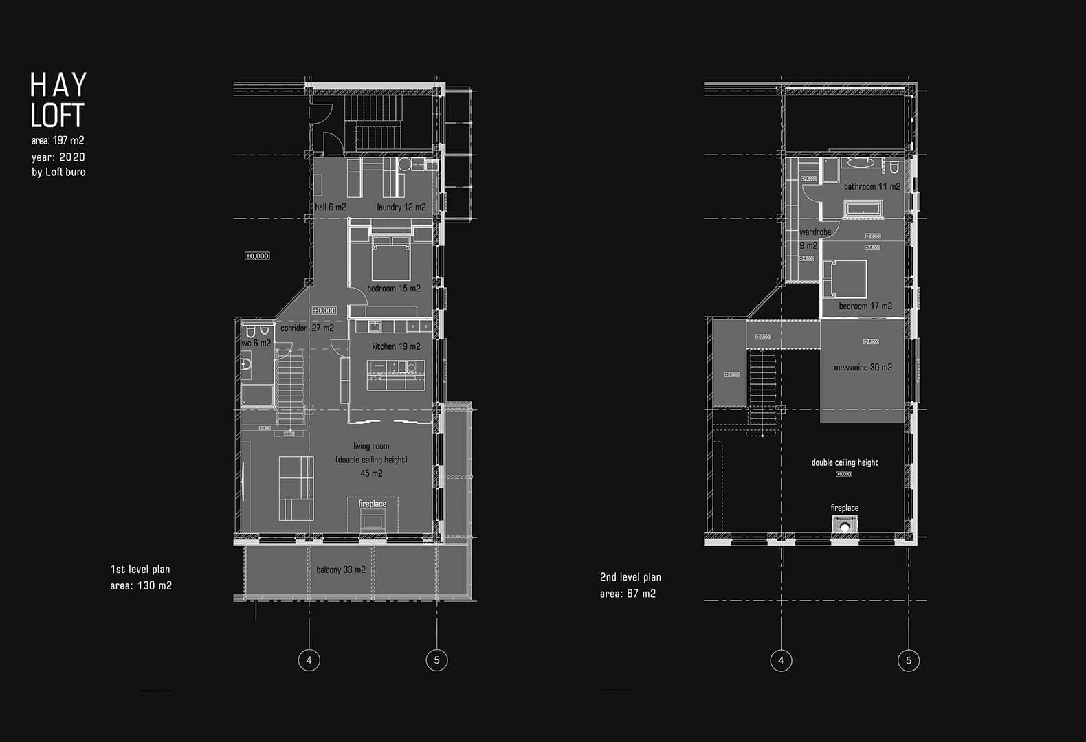 Двухэтажная квартира с колониальными мотивами – проект студии Loft Buro. Планировка