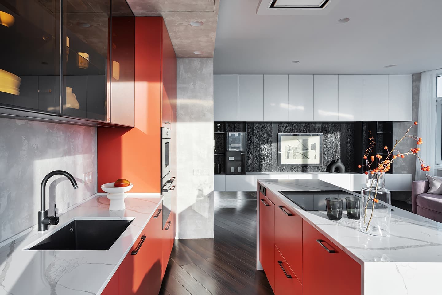 Яркий интерьер, основанный на типажах внешности – проект Евгения Швецова