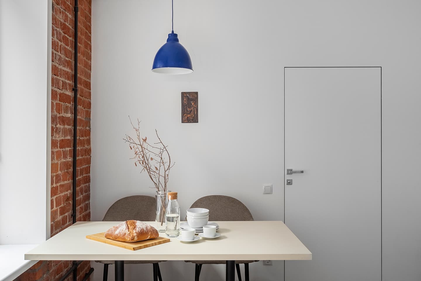 Уютный интерьер с элементами гжельской росписи – проект Сони Черных