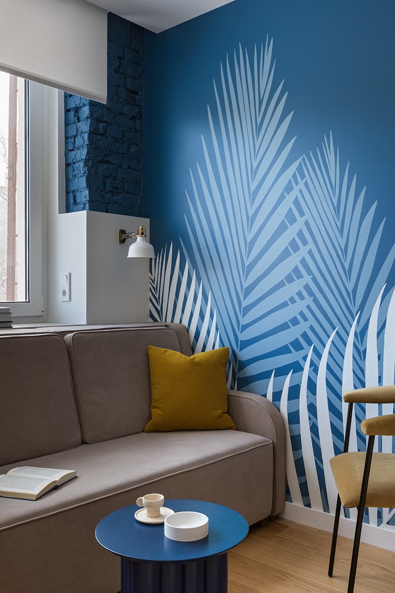 Нетривиальный интерьер студии с растительными мотивами – проект Kononov Studio