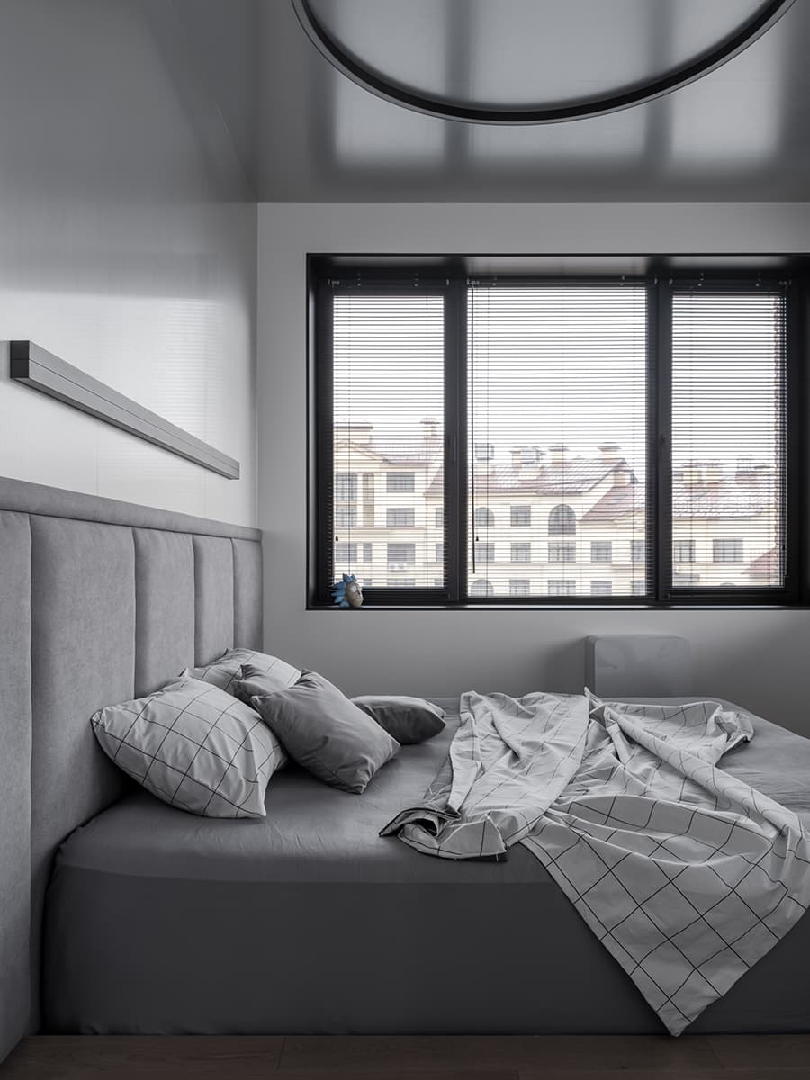 Свежие цвета в технологичном интерьере квартиры для студента – проект Рустэма Уразметова