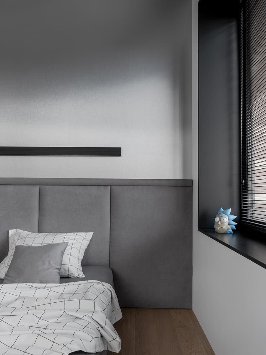 Свежие цвета в технологичном интерьере квартиры для студента – проект Рустэма Уразметова