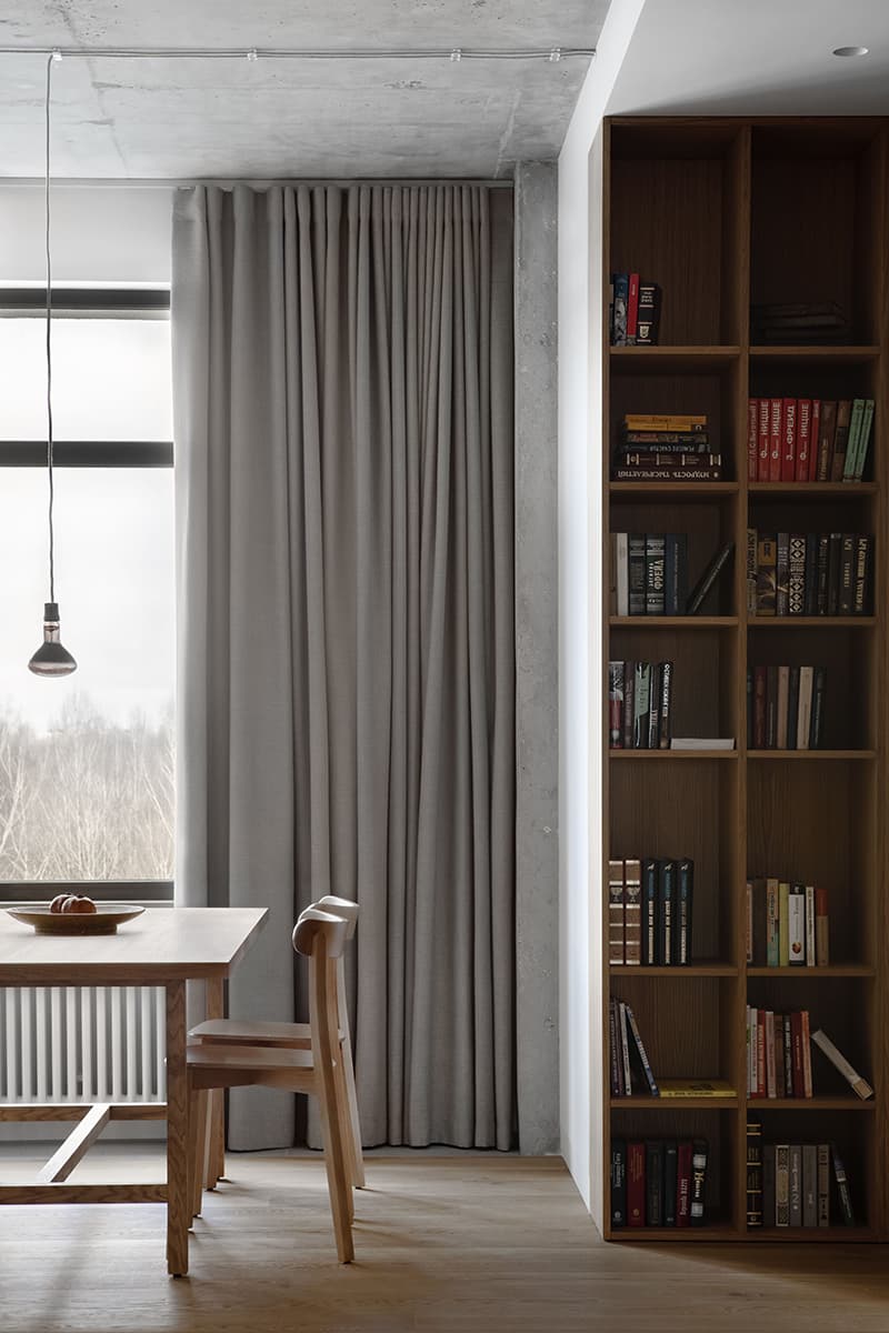 Контраст грубых материалов и теплых фактур в интерьере квартиры – проект DUDES Architects