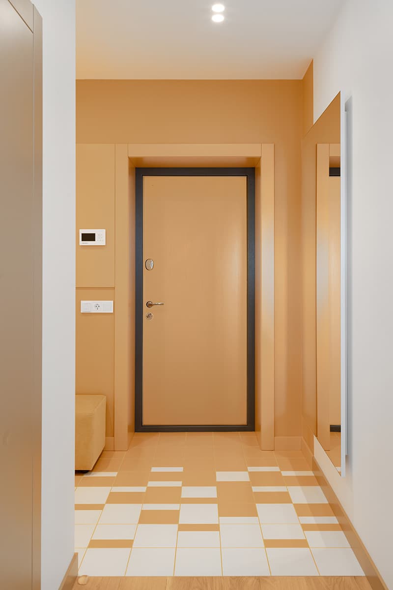 Квартира в голубых тонах с элементами mid-century modern – проект Kononov Studio