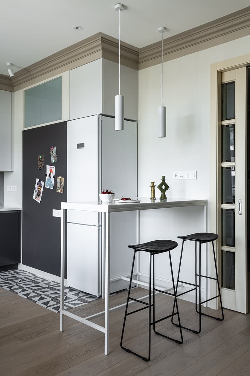 Гармоничный микс разных стилей и характеров в интерьере семейной квартиры – проект Татьяны Безверхой