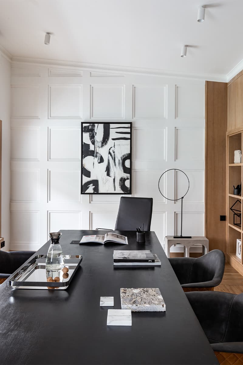 Умеренность и лаконичность в интерьере мини-офиса – проект студии «Мастерская декоратора»