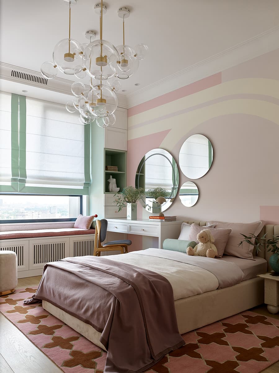 Интерьер квартиры в стиле контемпорари с настоящим камином – проект студии ARCHBUTIK