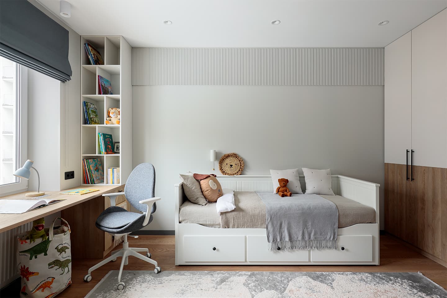 Смелые решения и цвета в интерьере семейной квартиры – проект Екатерины Третьяковой