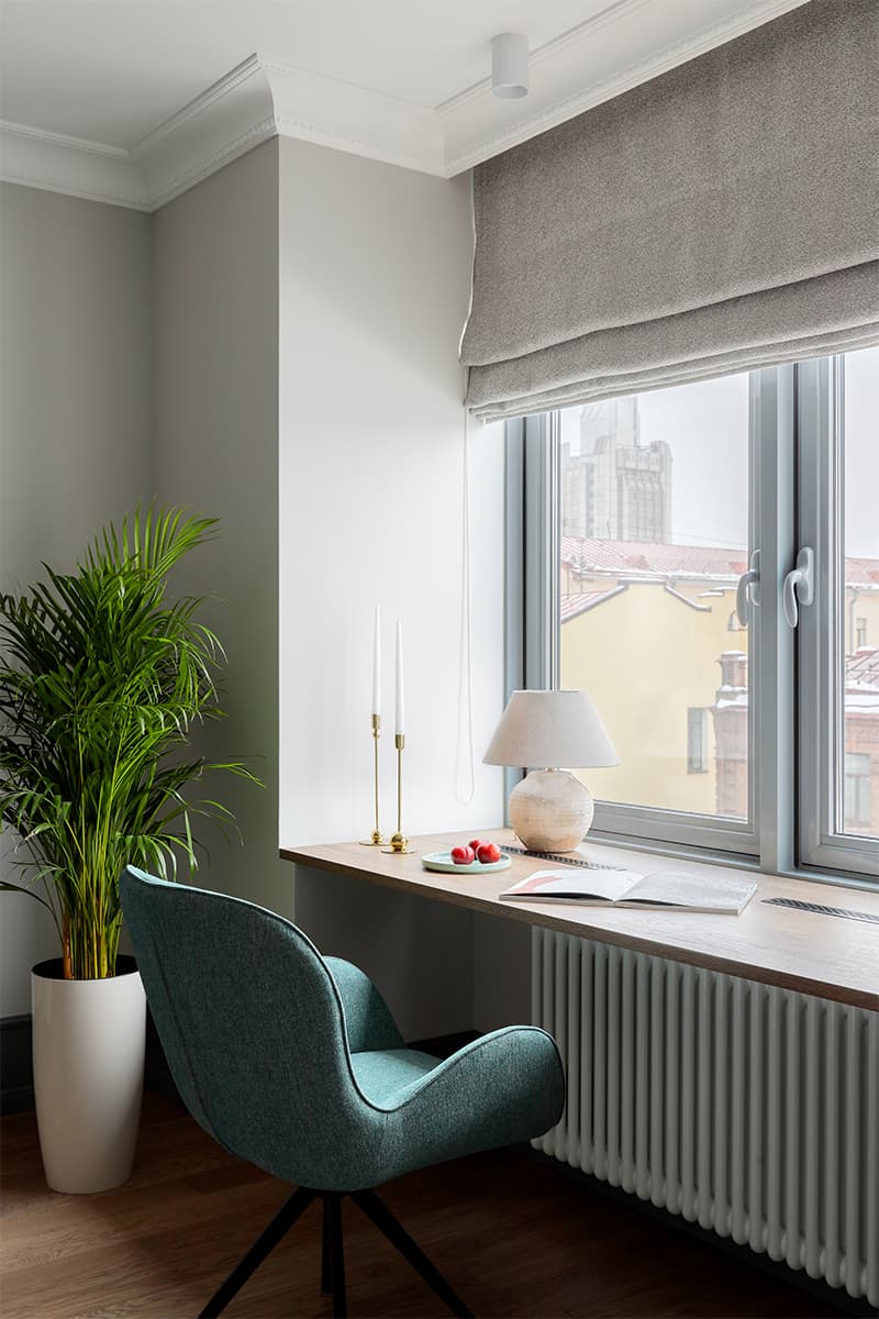 Смелые решения и цвета в интерьере семейной квартиры – проект Екатерины Третьяковой