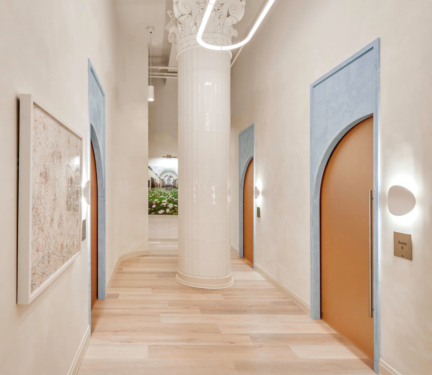 Небанальное оформление бруклинской оздоровительной клиники – проект Ringo Studio