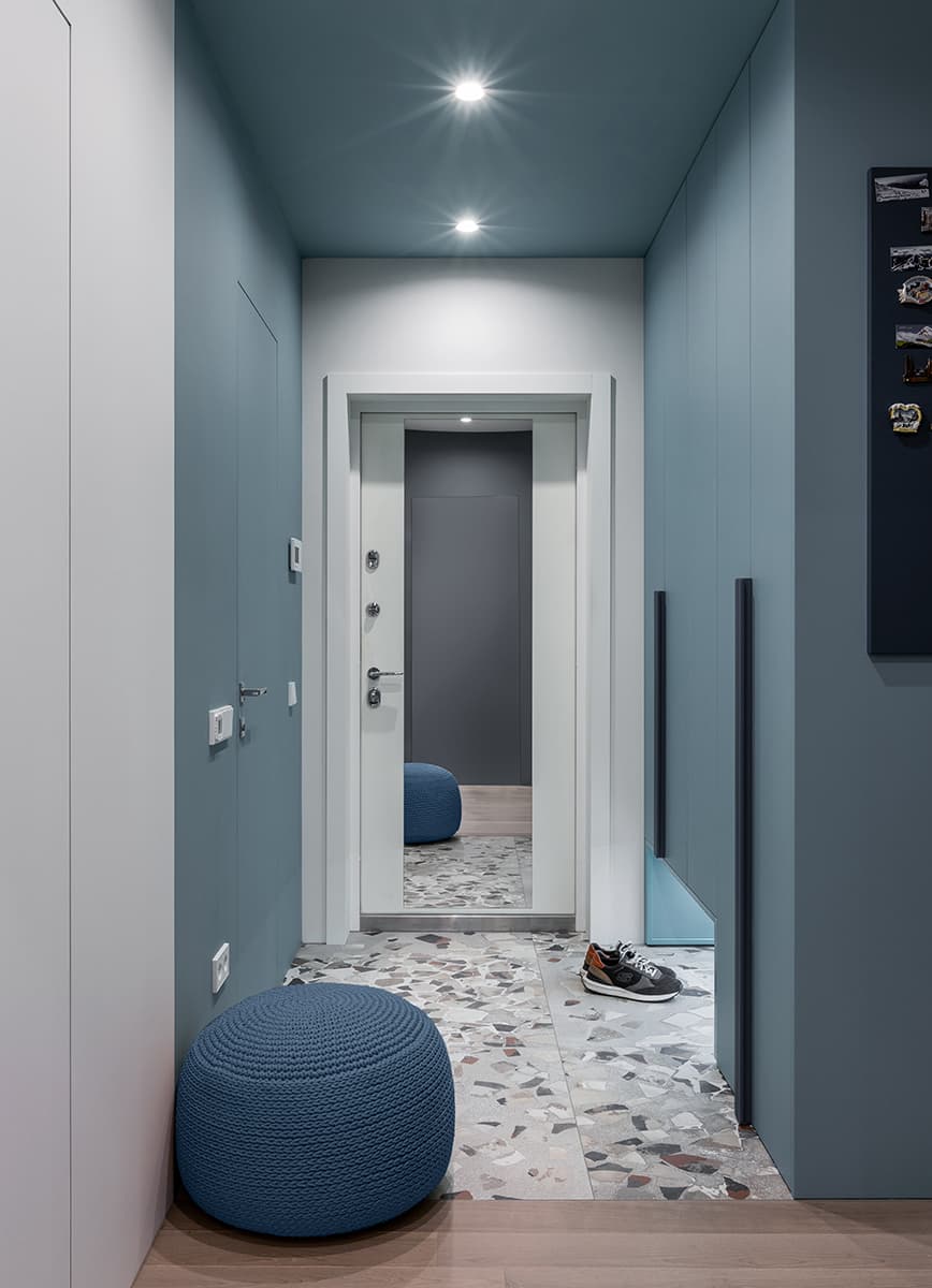 Творческий интерьер, вдохновленный работами Пита Мондриана – проект Ксении Мицкевич