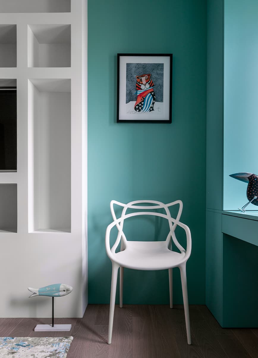 Творческий интерьер, вдохновленный работами Пита Мондриана – проект Ксении Мицкевич