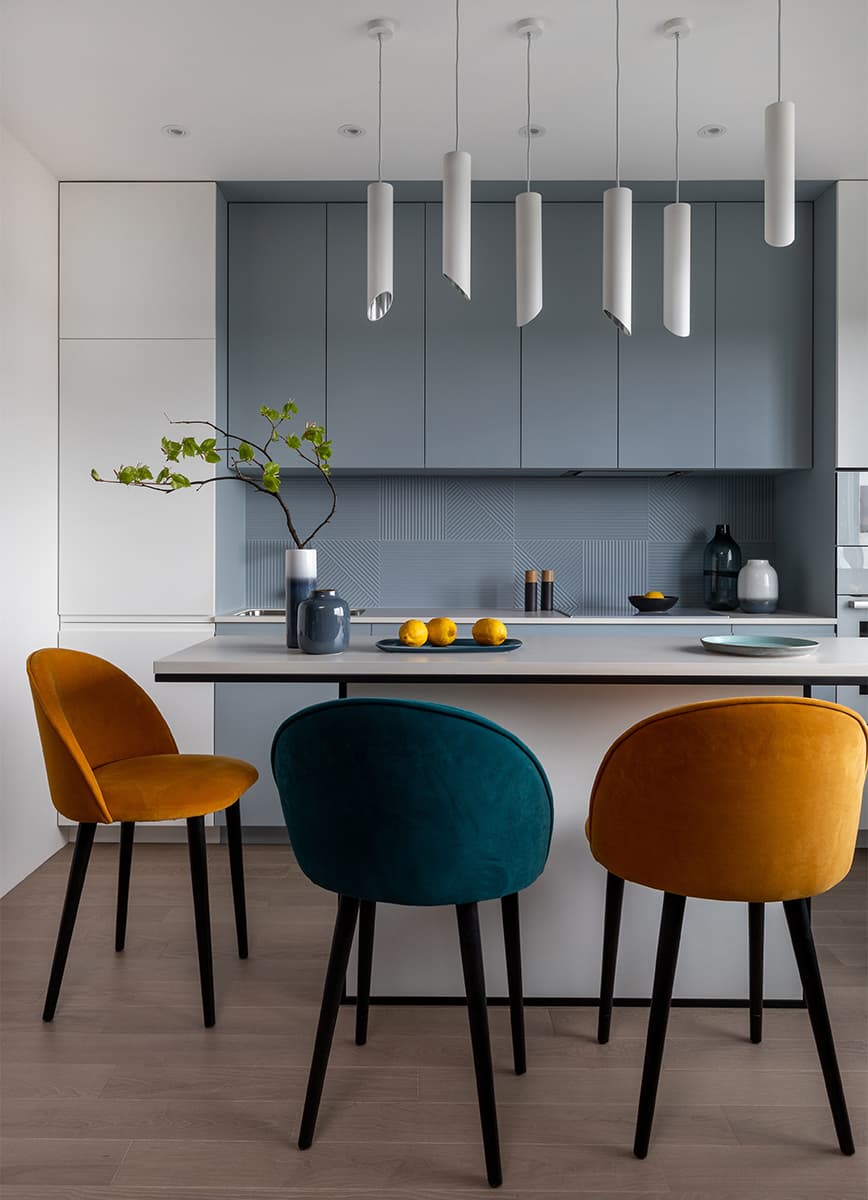 Творческий интерьер, вдохновленный работами Пита Мондриана – проект Ксении Мицкевич