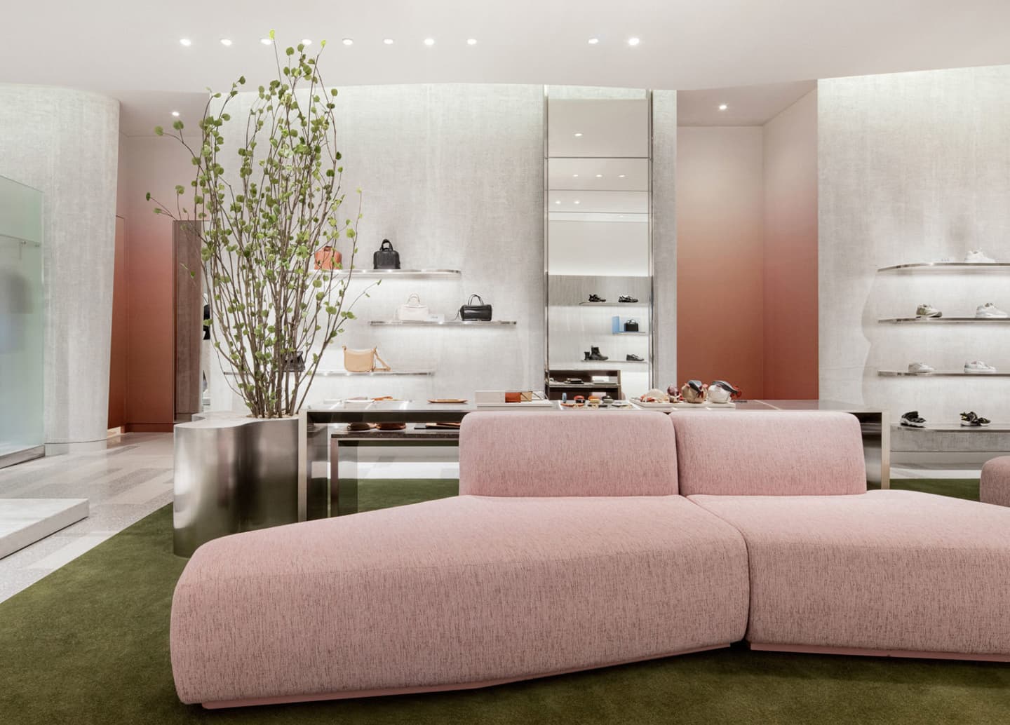 Женственность, технологии и природные мотивы на двух этажах торгового центра в Сеуле – проект студии Burdifilek