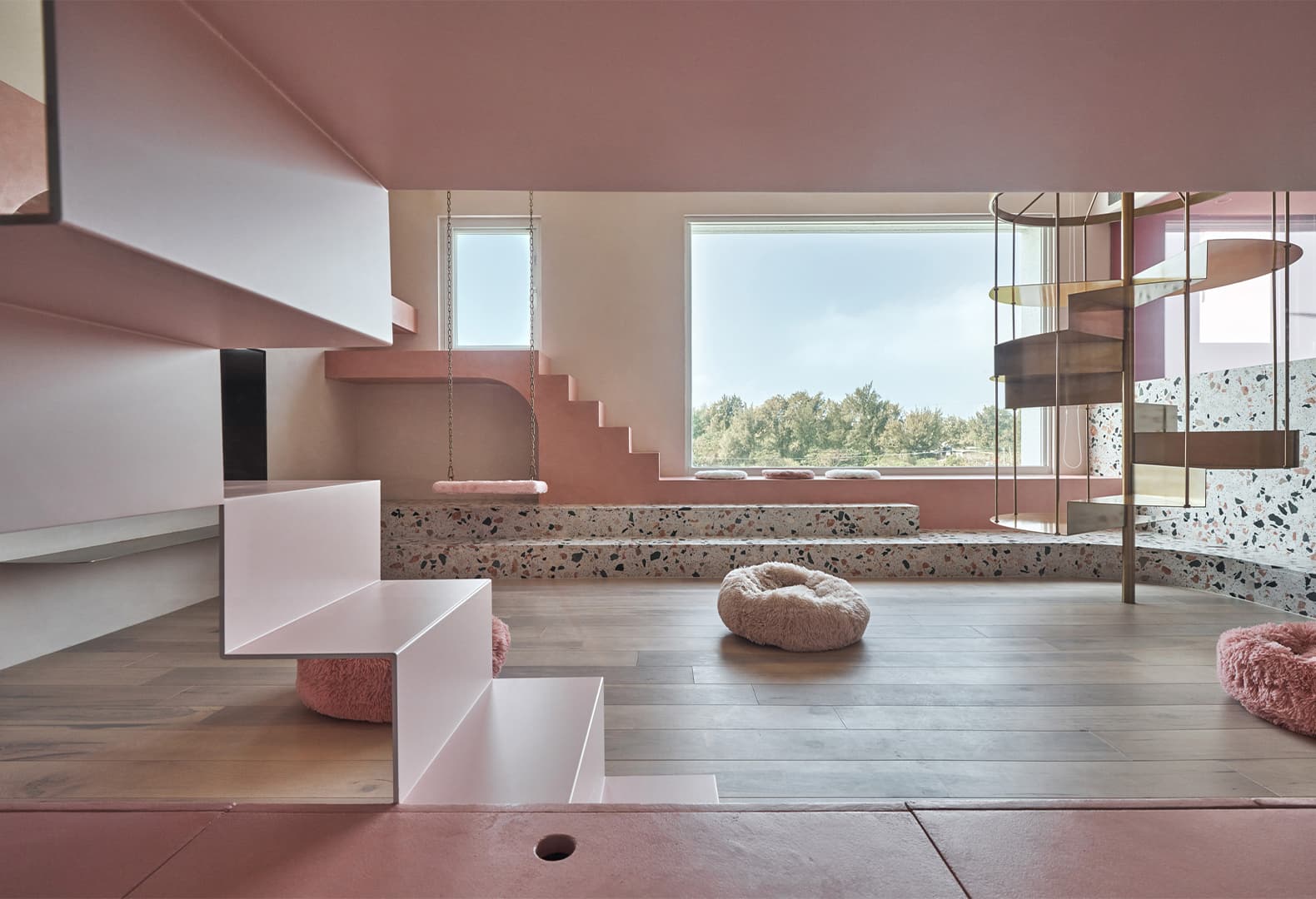 Cats’ Pink House, Тайвань. KC Design Studio. Фото: Hey! Cheese