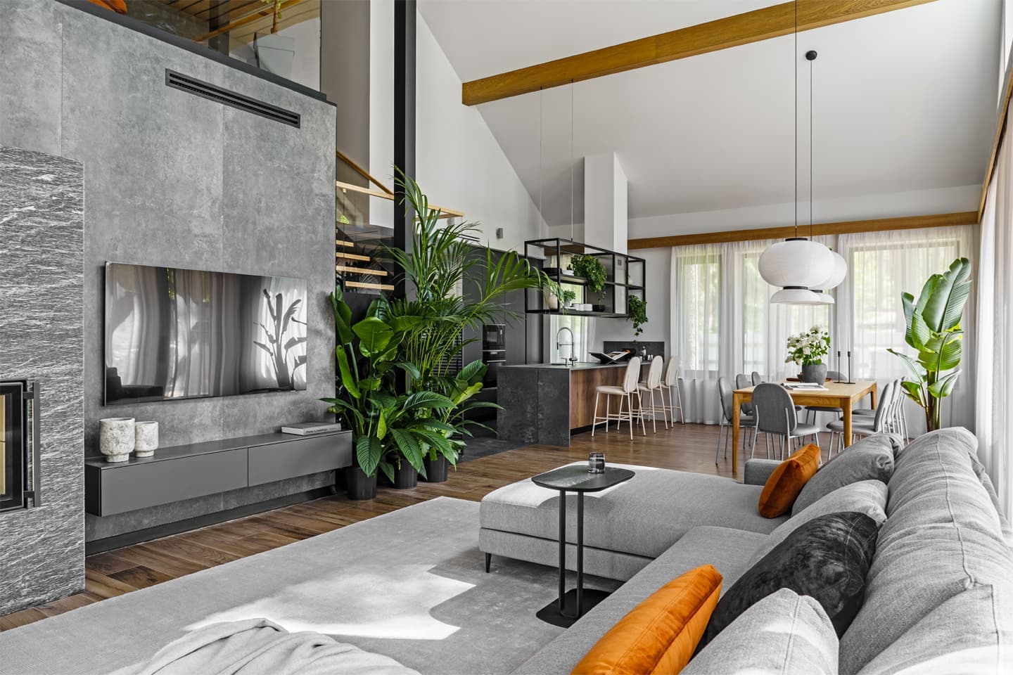 Интерьер современного дома для жизни в окружении природы — проект Евгении Абориной и Александра Сенчугова