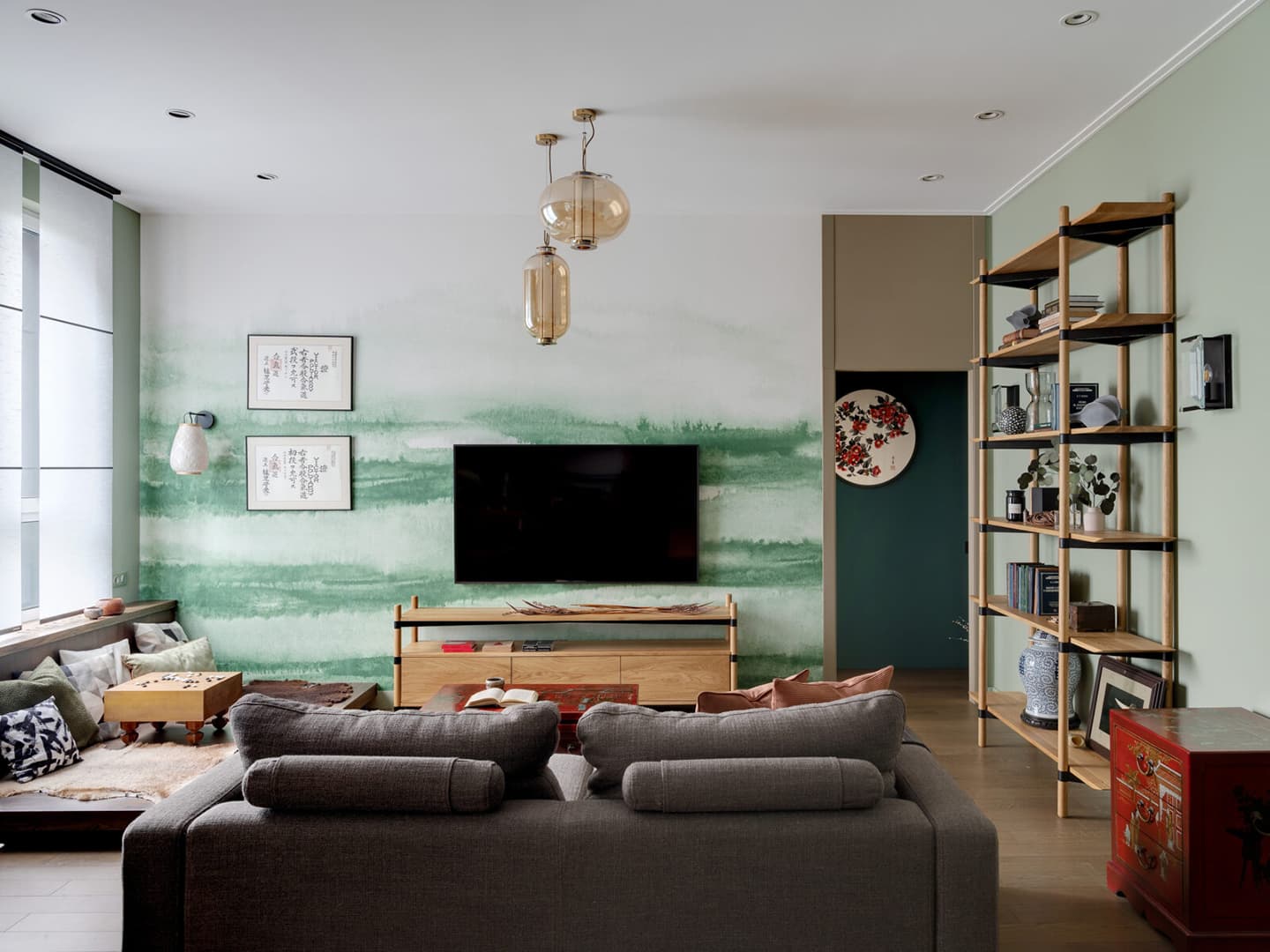 Квартира с умиротворяющей атмосферой Азии в самом центре Москвы – проект Натальи Истоминой