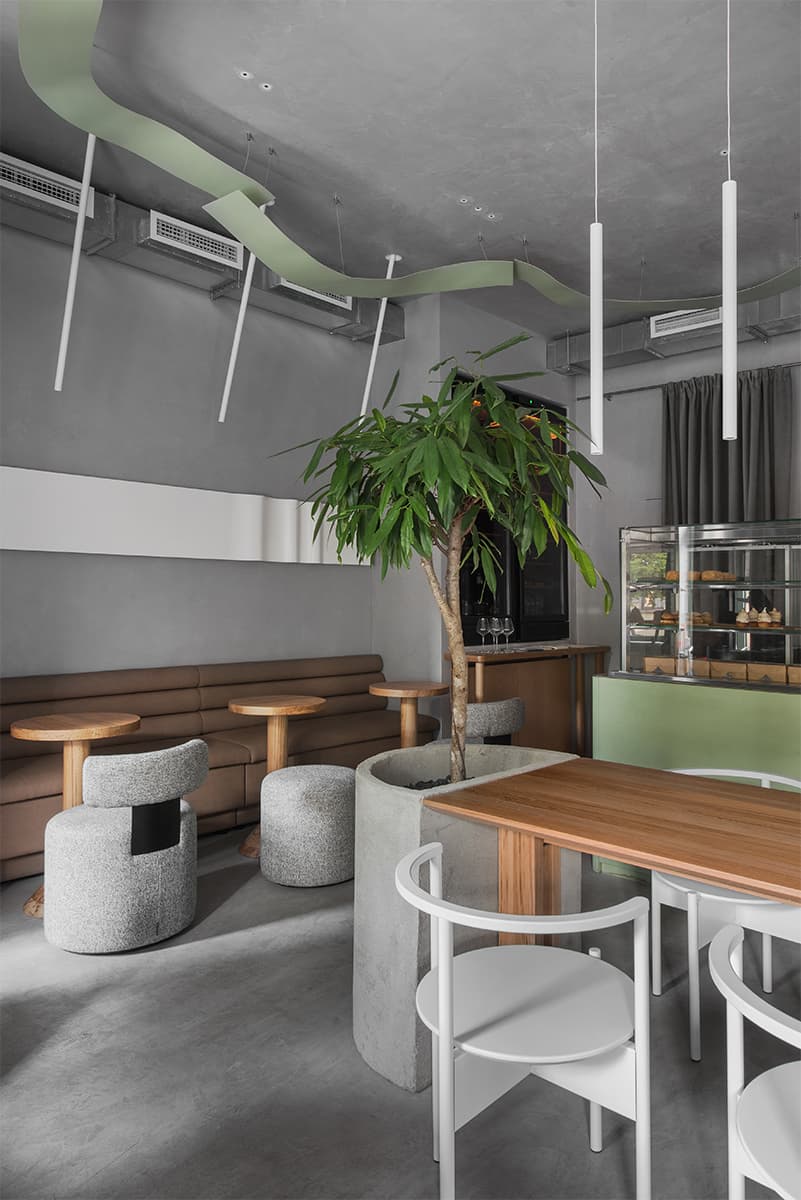 Лаконичный интерьер кондитерской, пронизанный атмосферой Санкт-Петербурга – проект QUADRUM Studio