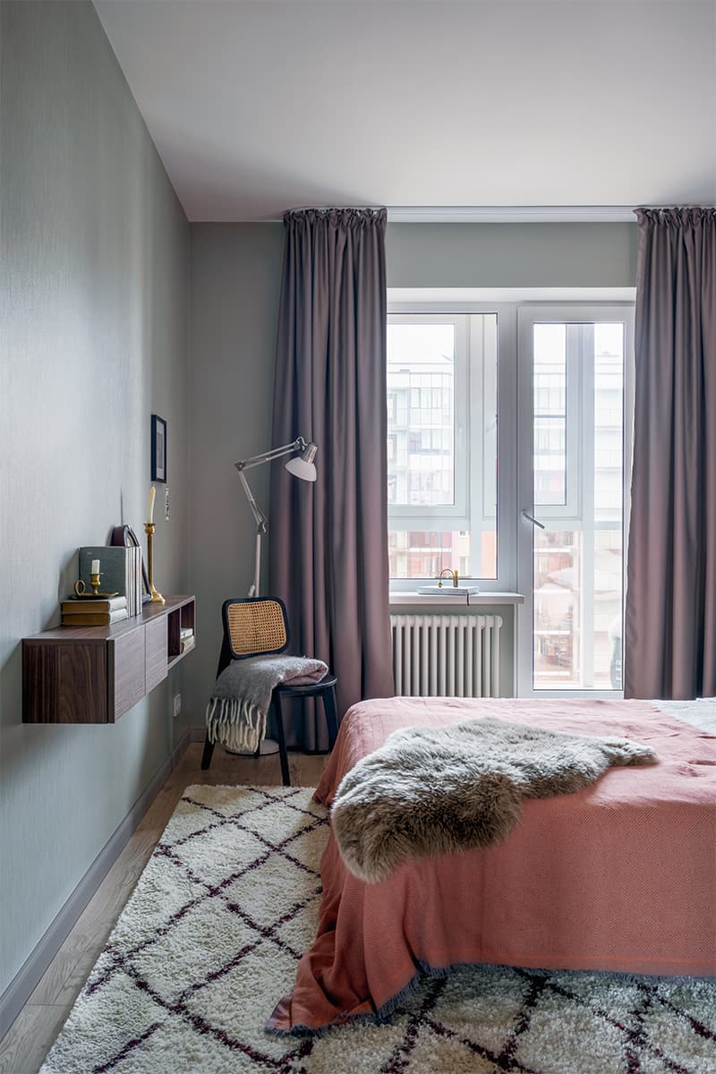 Эклектичный интерьер в технике color blocking для семьи с маленькой дочкой – проект Любови Уткиной