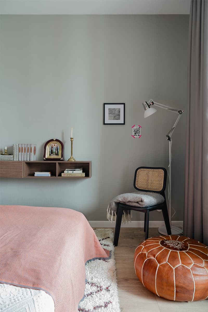 Эклектичный интерьер в технике color blocking для семьи с маленькой дочкой – проект Любови Уткиной