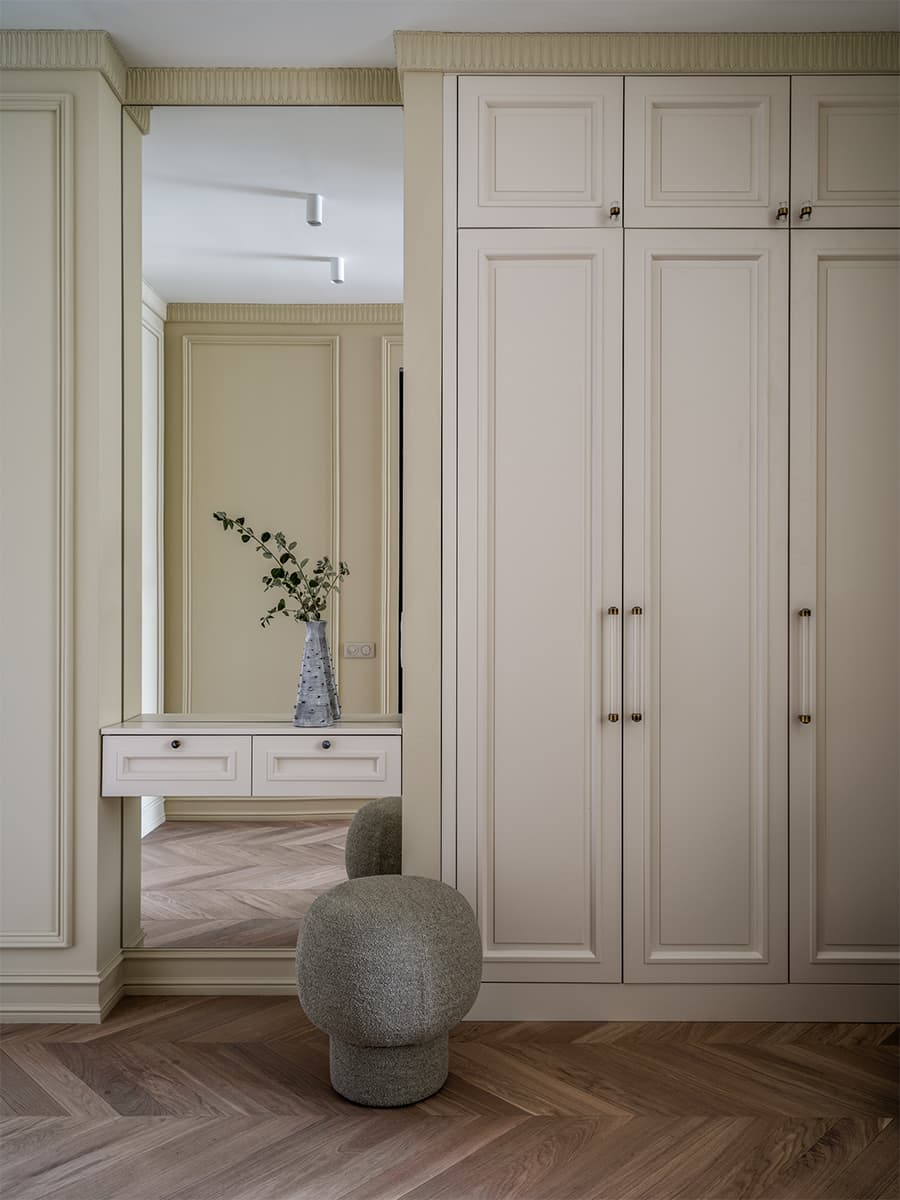 Интерьер квартиры для отдыха в классическом стиле – проект Дарьи Сабитовой