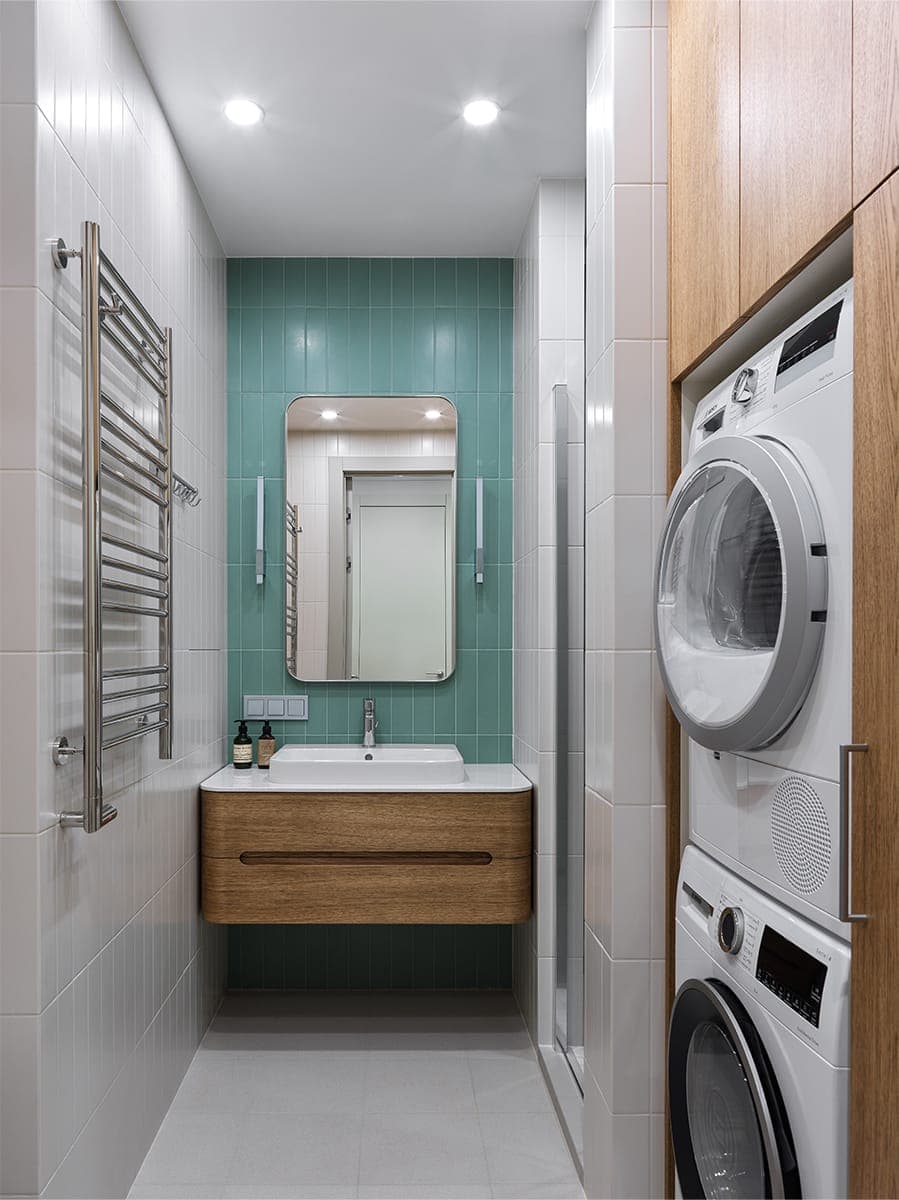 Сочный интерьер, вдохновленный красками летнего леса — проект архитектурного бюро Ксении Мезенцевой и дизайнера Юлии Красавцевой