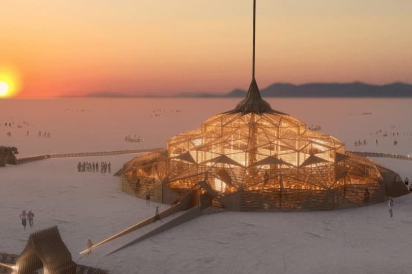 «Храм сердца» — главный арт-объект фестиваля Burning Man 2023