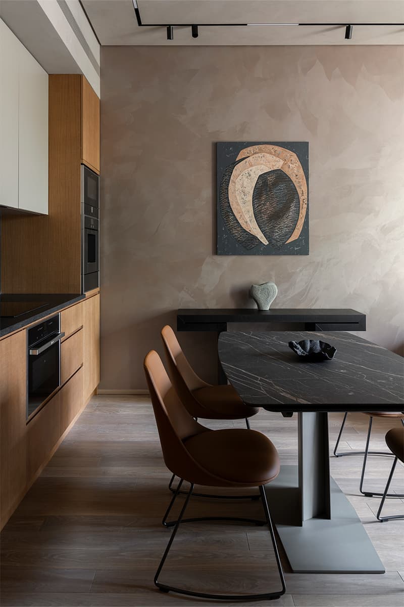 Природные оттенки и этнический декор в интерьере банного комплекса — проект Дмитрия Симонова