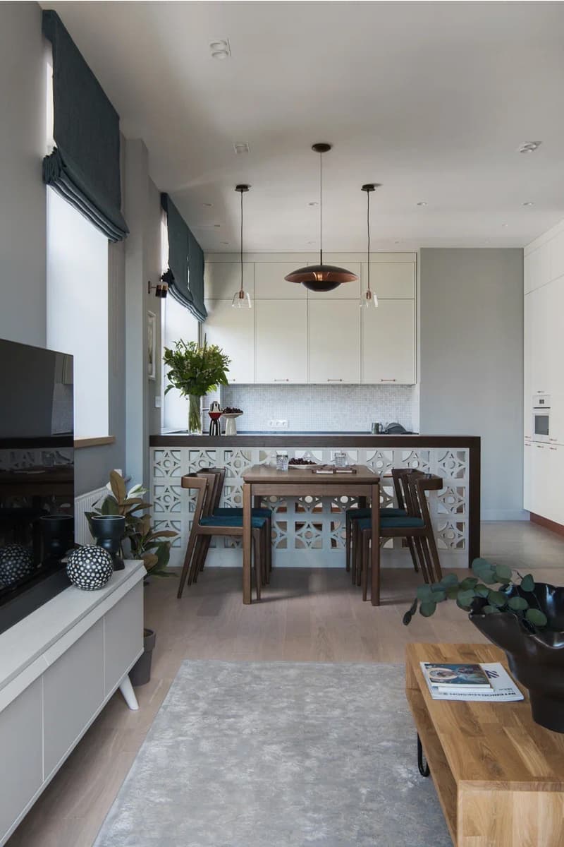 Авторское прочтение скандинавского стиля в интерьере для молодой пары — проект Натальи Истоминой