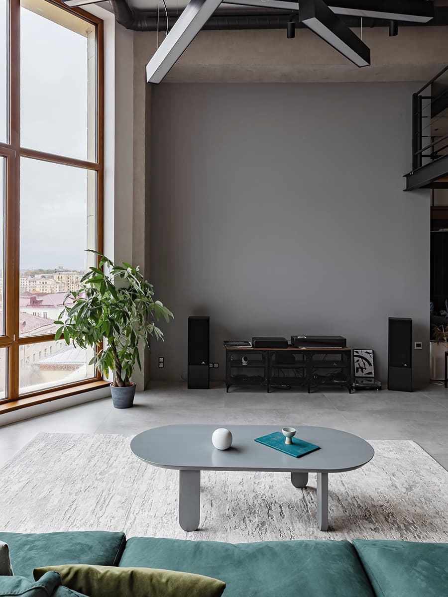 Уютный интерьер двухуровневой квартиры в стиле лофт — проект LOFT APARTMENT от ZROBIM architects