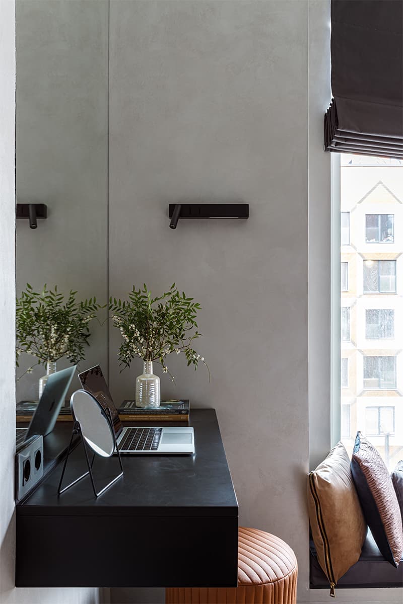 Игра пропорций и геометрии в интерьере квартиры с двумя гардеробными — проект Анны Доброковской