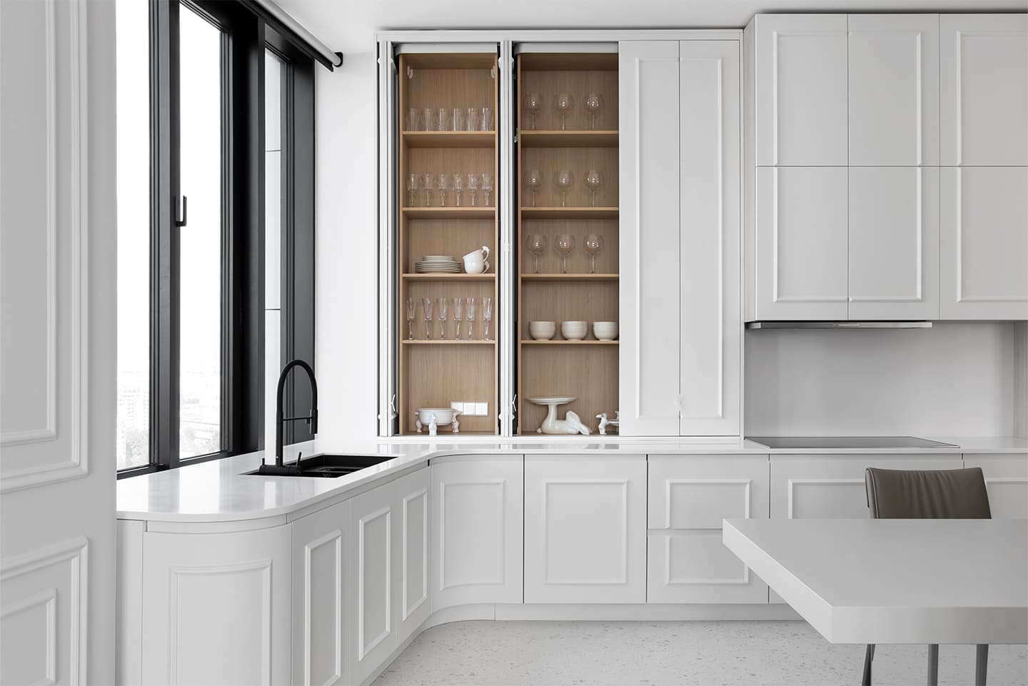 Воздушный интерьер с французским настроением для сдвоенной квартиры в Москве — проект бюро KS Architects