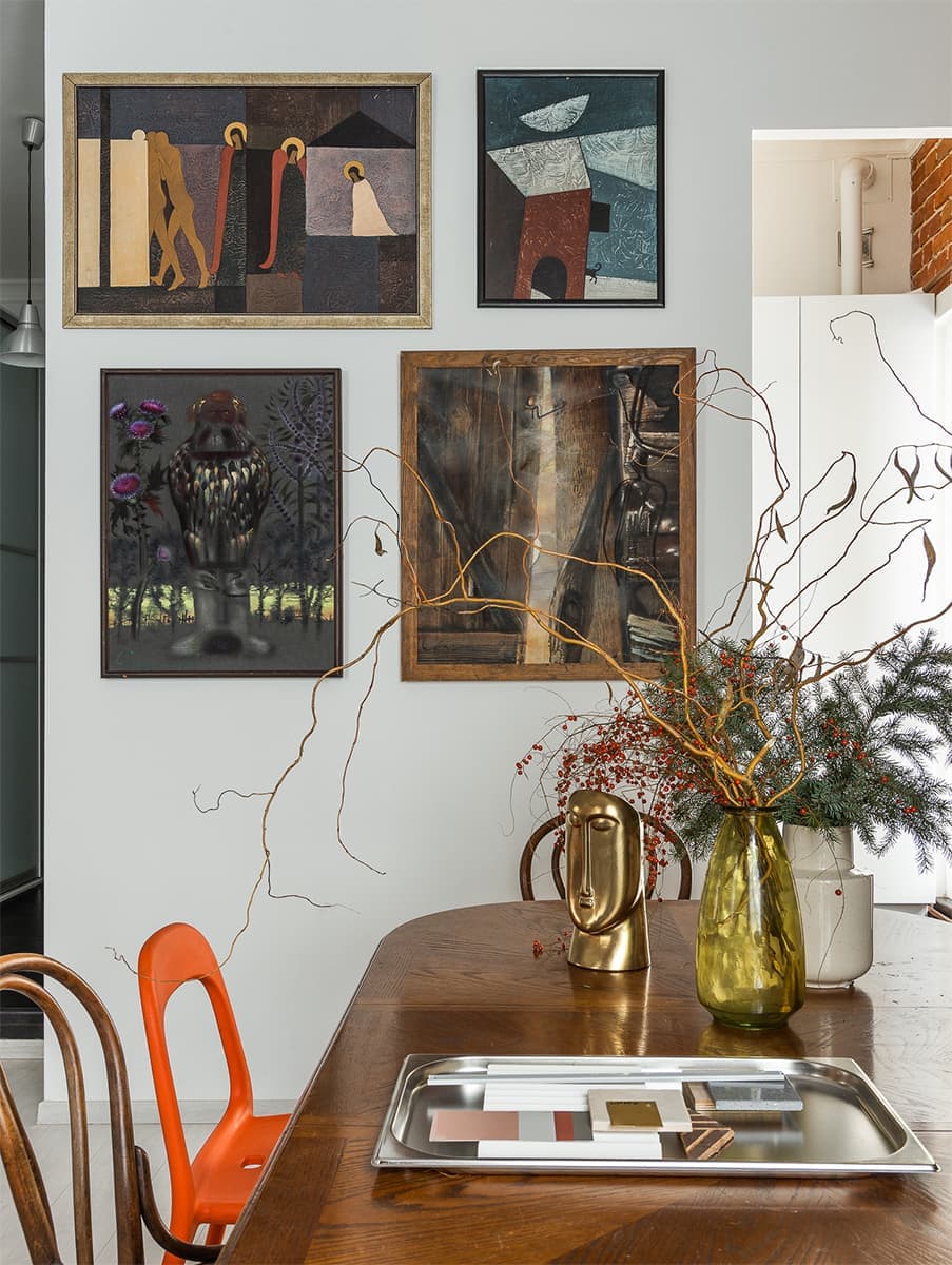 Яркий интерьер мастерской для дизайнера-архитектора в старинном флигеле — проект Лианы Каштановой