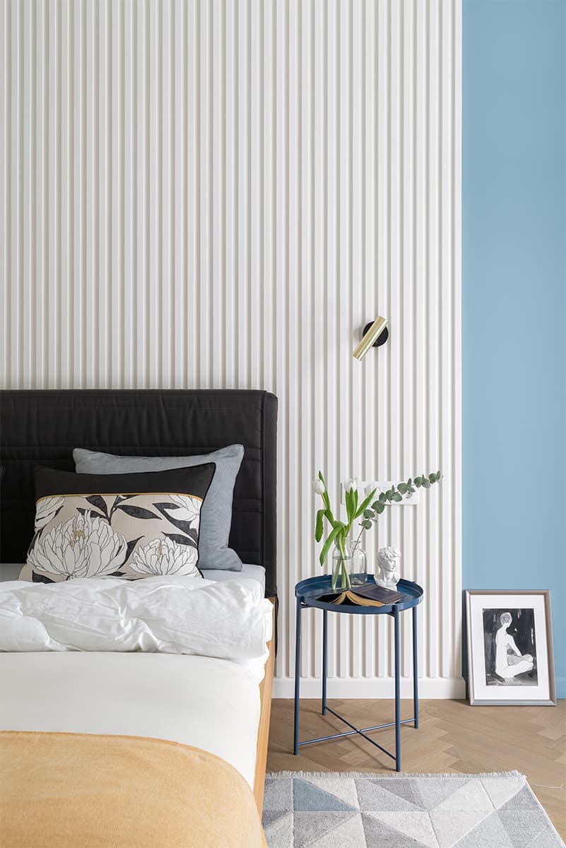 Бело-голубые тона в интерьере для дружной семьи из Астаны — проект Евгении Мараськовой-Григорянц