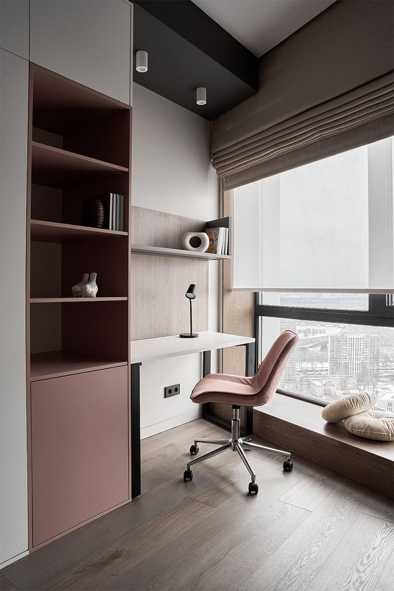 Продуманный интерьер угловой квартиры с тремя спальнями — проект студии дизайна «Сфера»