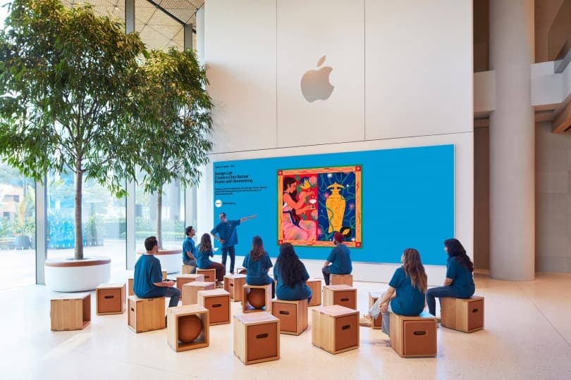 Foster + Partners построили первый Apple Store в Индии