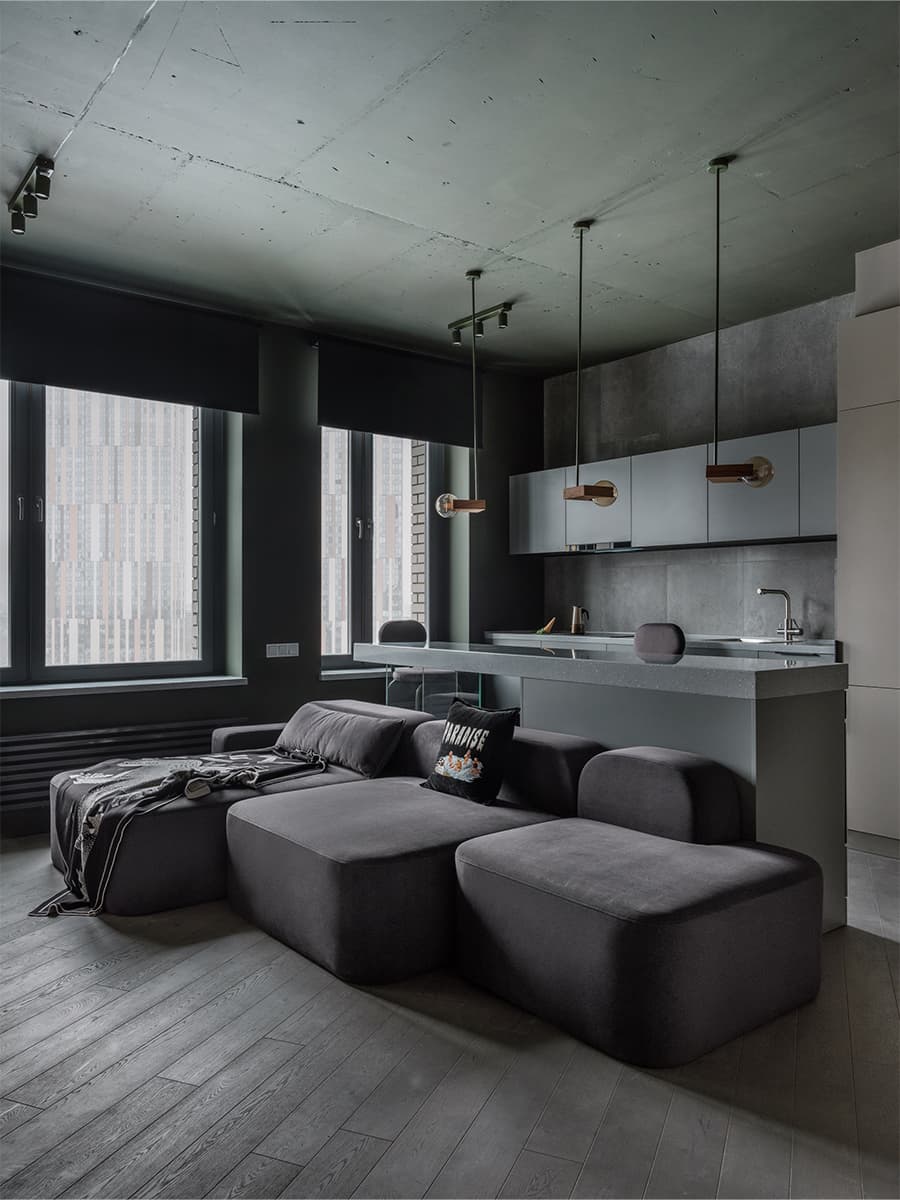 Аскетичный интерьер квартиры, вдохновленный корейской культурой — проект студии Kovalev & Partners