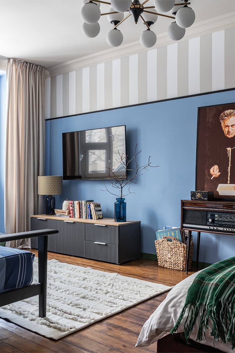 Смелый интерьер московской квартиры с советскими деталями — проект Анны Березняк