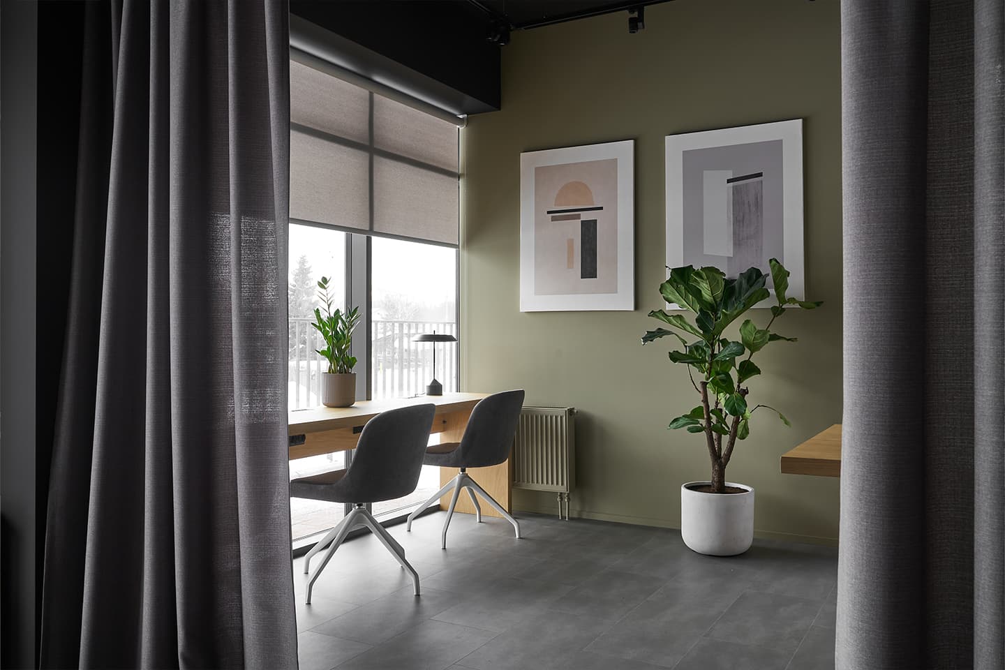 Интерьер соседского центра для жителей урбан-квартала в Новосибирске — проект студии Shubochkini и компании Брусника