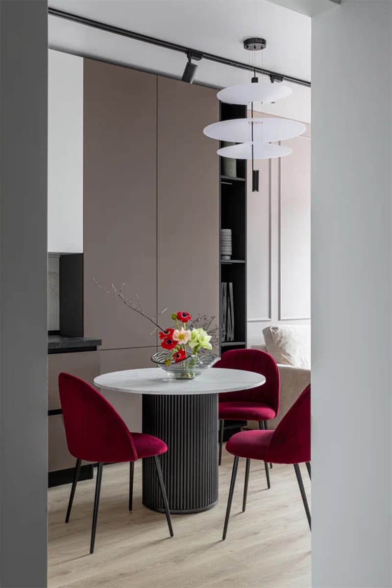 Элегантный интерьер квартиры в ЖК «Зиларт» площадью 35 квадратных метров — проект Аллы Нартовой