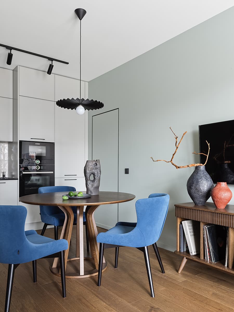 Лаконичный интерьер квартиры в оттенках весеннего леса — проект Светланы Мамаенко