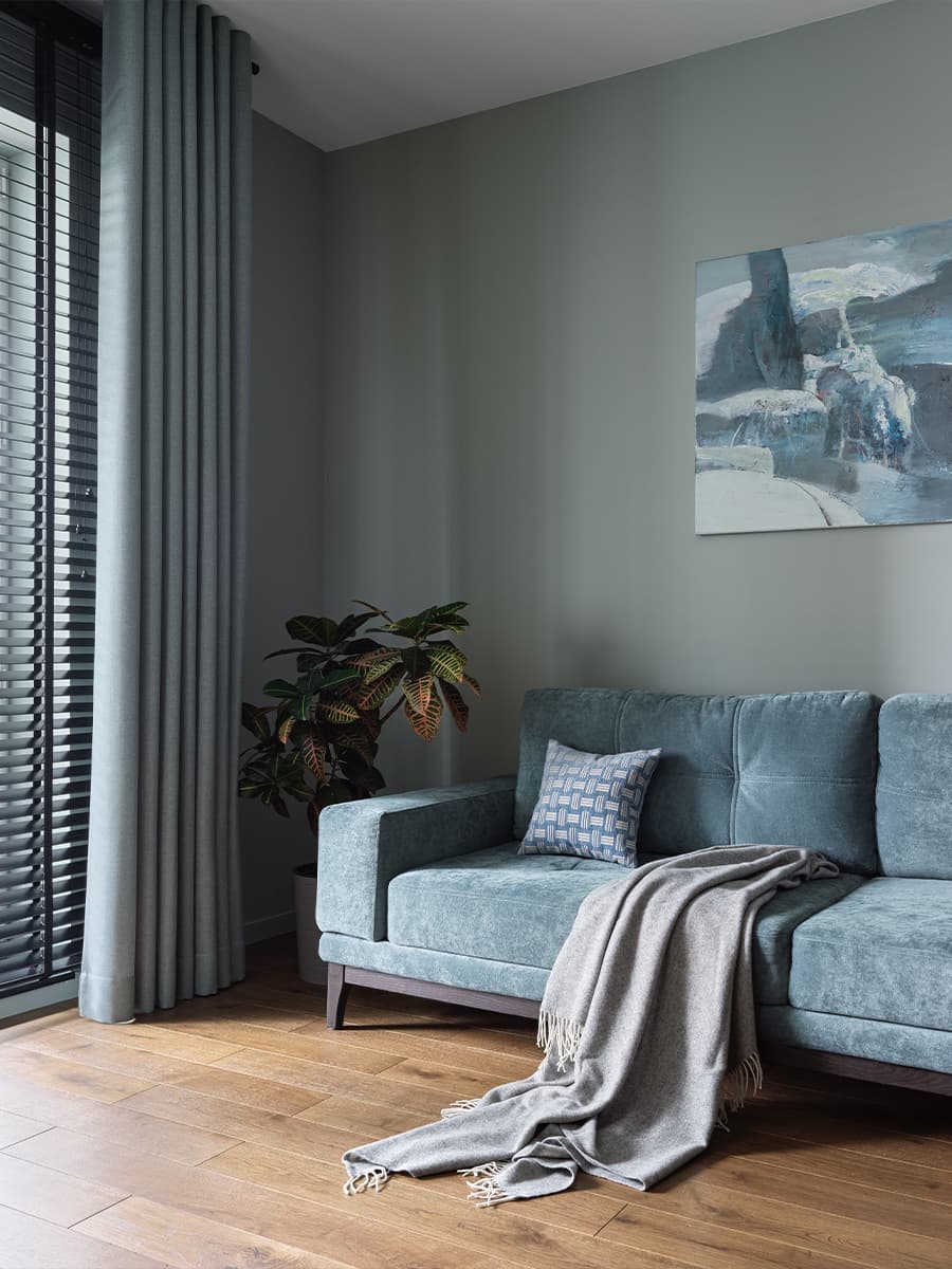 Лаконичный интерьер квартиры в оттенках весеннего леса — проект Светланы Мамаенко