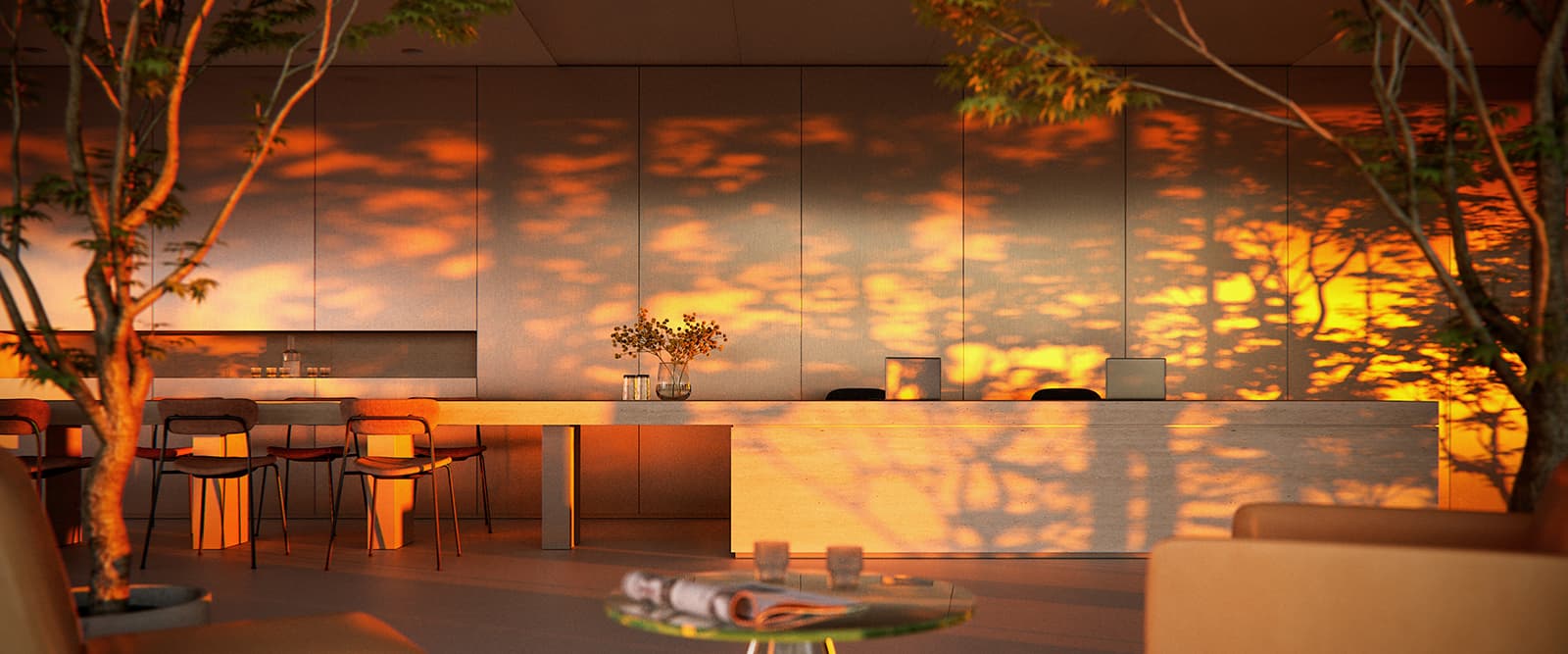 Golden Hour - офис в метавселенной: проект Екатерины Турбиной и компании «Делатели. Офисов»