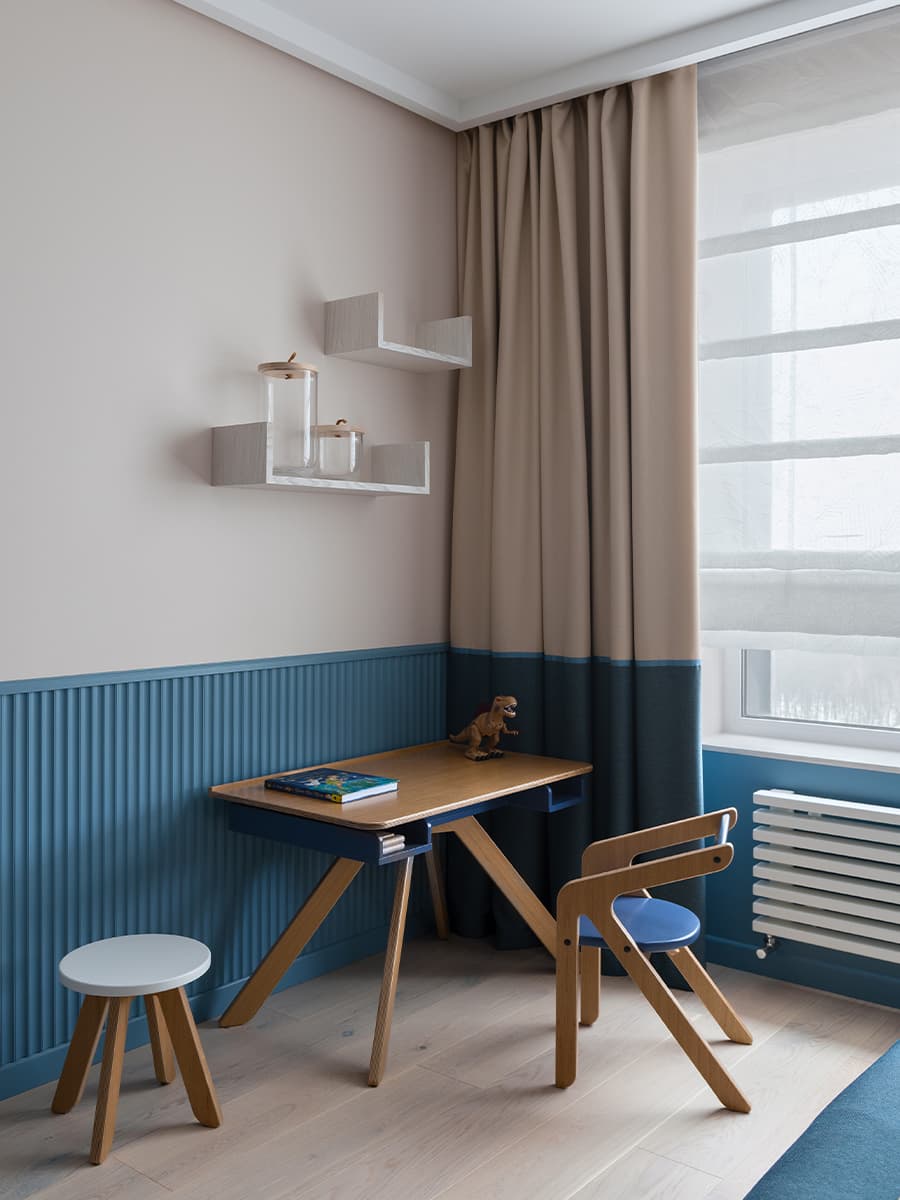 Гармоничный интерьер просторной квартиры в теплой цветовой гамме — проект Ольги Писарьковой