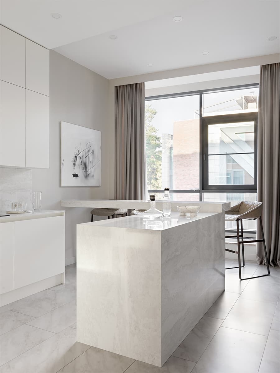 Элегантный интерьер просторной квартиры для мамы с дочкой — проект Екатерины Федоровской