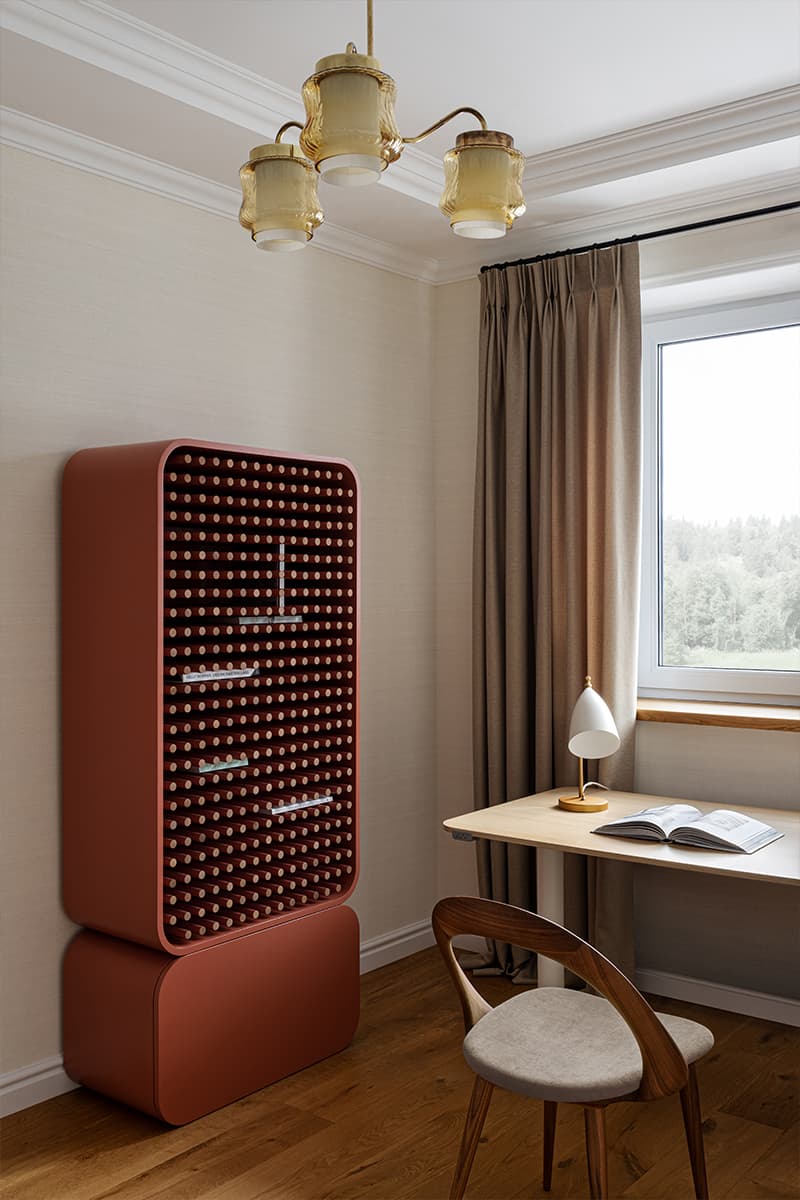 Глубокие тона и винтажная мебель в интерьере загородного дома — проект Надежды Ковалевой