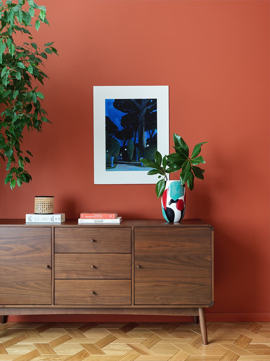 Интерьер квартиры с африканским колоритом — проект Екатерины Зиминой и Елены Федосеевой